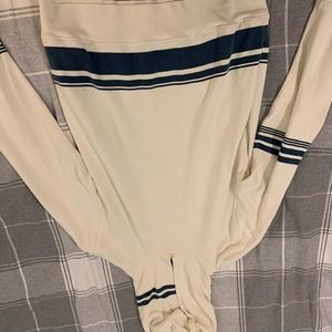 Lucky brand blue & white hoodie